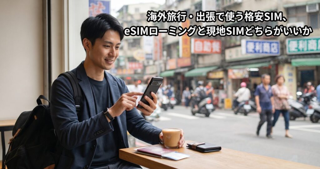 海外旅行・出張で使う格安SIM、eSIMローミングと現地SIMどちらがいいか